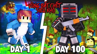 Tóm tắt 100 ngày Minecraft VÙNG ĐẤT CHẾT Sinh Tồn Siêu Khó ĐẠI DỊCH XÁC SỐNG !