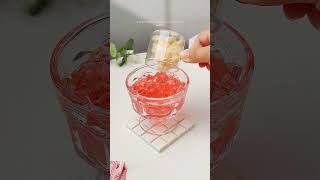 Rose Rice Wine Jelly with Coconut Cream #drinkhome #cocktail #homecafe #coffee #drinkrecipes