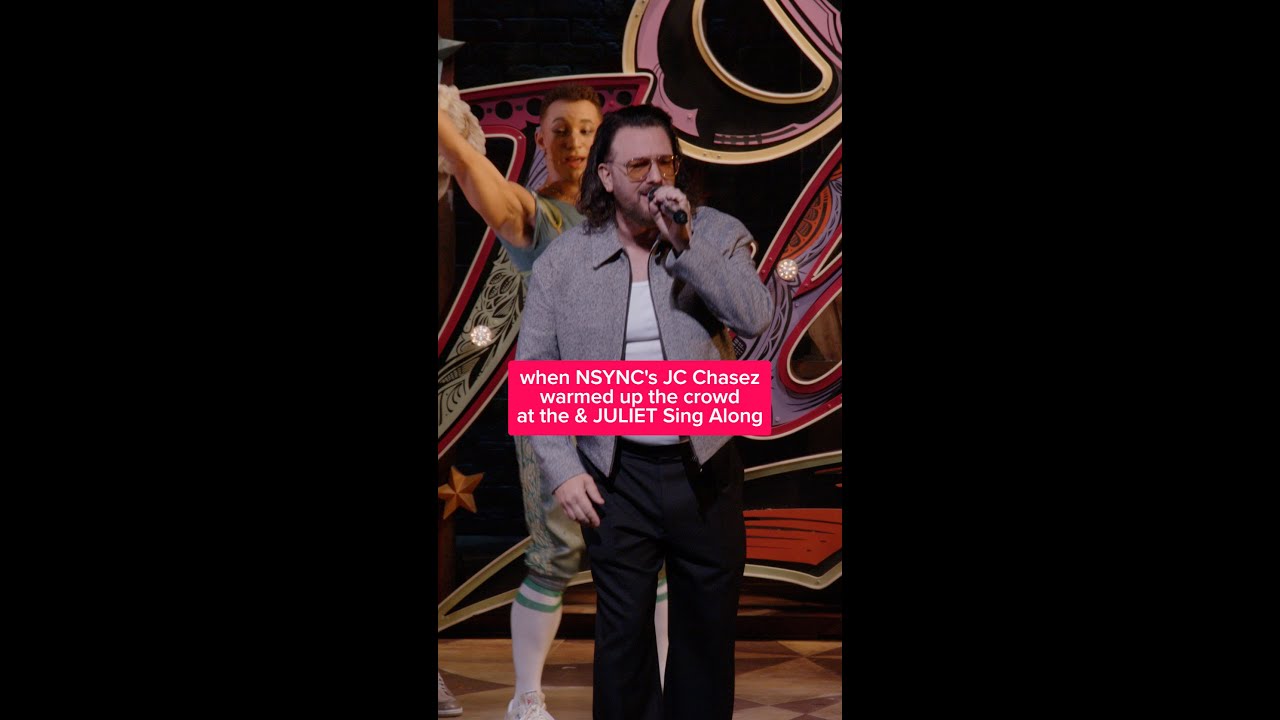 NSYNC's JC Chasez Warms Up the Crowd at the & Juliet Sing-Along Night!