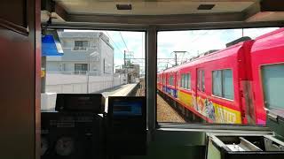 久々の内海！、久々の全一特急！。名鉄6500系6511F全車一般車特急内海行名古屋～内海前面展望