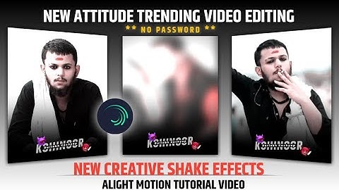 Attitude 😈New Alight Motion ⚡ shake Effect Video Editing flash Effect ll DV EDITZ ll