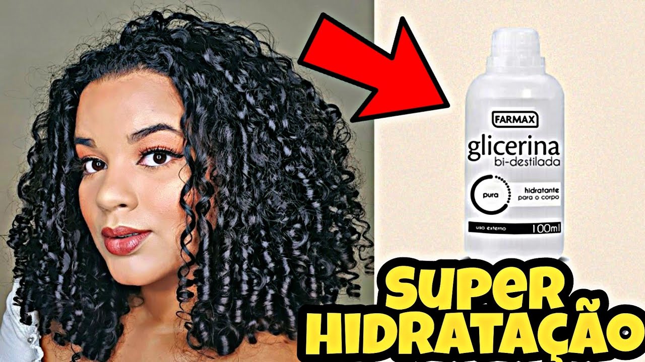 COMO USAR GLICERINA LÍQUIDA NOS CABELOS | SUPER HIDRATAÇÃO PARA CABELOS RESSECADOS
