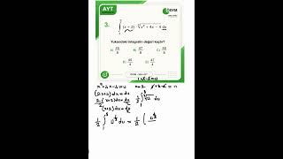 Ayt Matematik  Belirli İntegral  #maths #shortvideo #ykstavsiye #yks