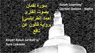 Surah Luqman | Qaloon an Nafi - سورة لقمان بصوت القارئ أحمد الطرابلسي| برواية قالون عن نافع