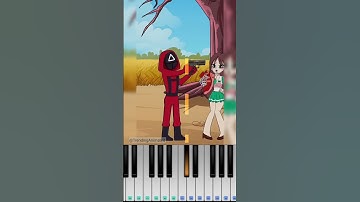Squid game 2 Series the Gun (Player 230 x 196) @AnimatedTrendd  - Piano Tutorial