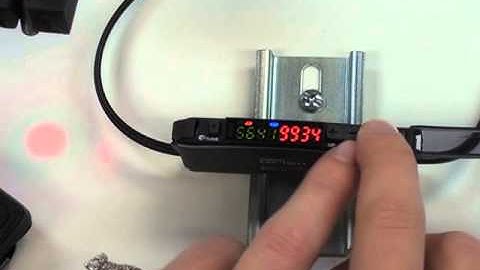6. E3X-HD Fiber-optic Amplifier - Key Lock: How to Lock the Amplifier Buttons
