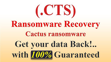 || SOLVED || Cactus (.CTS) Cactus ransomware virus - remove and decryption