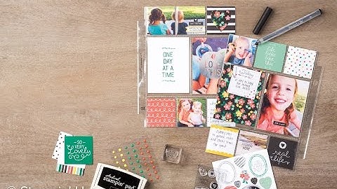 Scrapbooking Project Life Pocket Pages