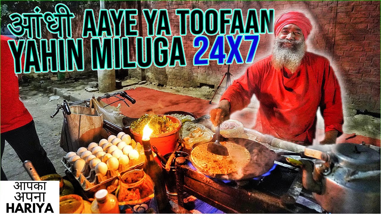 Asli BABA ka DHABA | 70 Year Old Babaji sells India's BIGGEST Parathas on the street | Harry Up