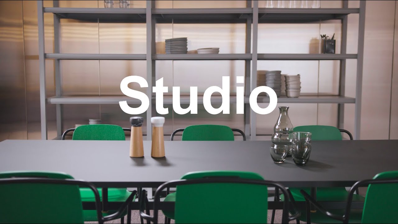 Studio Chair Black Steel // Set of 4 (LDS16 Partner) video thumbnail