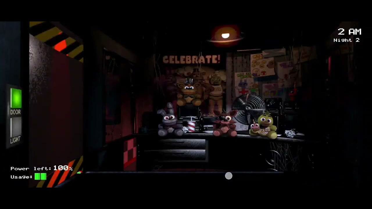 Jugando fnaf 1 por primera vez 