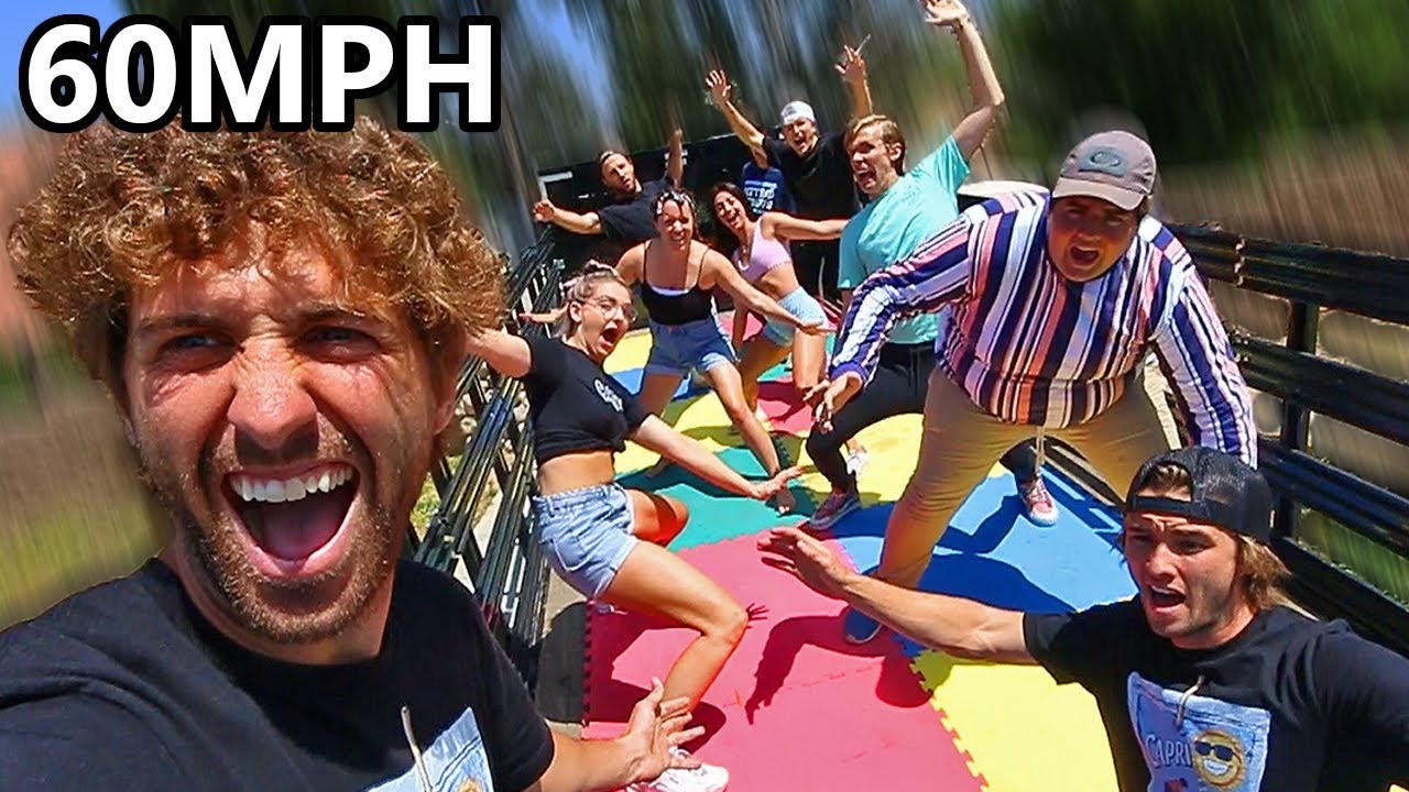 Last To Fall In Moving Truck Wins!