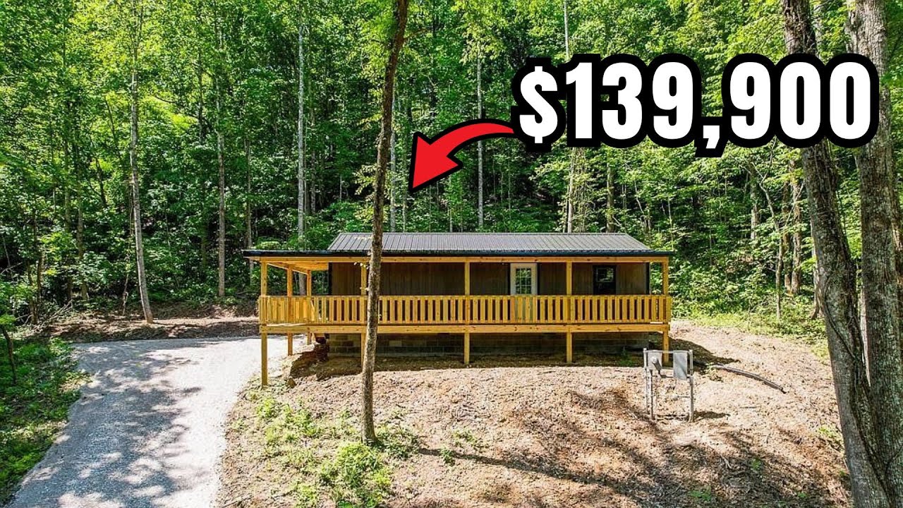 New Lake Cabin on 1 Acre for $139,900