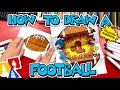 How To Draw A Football Folding Surprise image