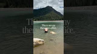 Outdoor Therapy Cold Water Sesh #lake #utah #coldwaterplunge #swimming