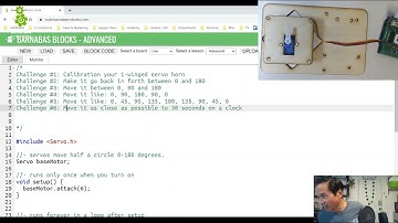 S2E2 - Introduction To While Loops and Variables Using the Base Servo Motor - Arduino Robot Arm
