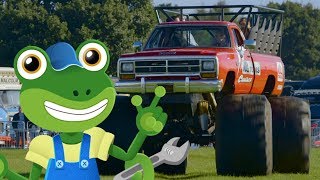 Gecko's Monster Truck Song | Gecko's Real Vehicles | Educational Videos For Toddlers