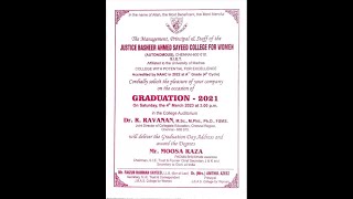 Graduation 2021 (Forenoon Session)