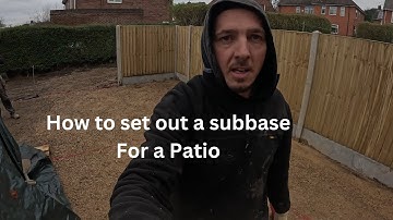 The best way to install a patio subbase.