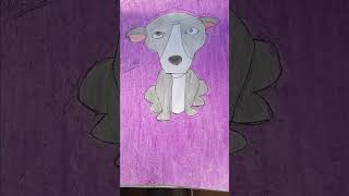 Lavender Background: Doggy #art #illustrationnation #portraitart #drawing #illustrative