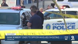 Covington police shoot bank robbery suspect