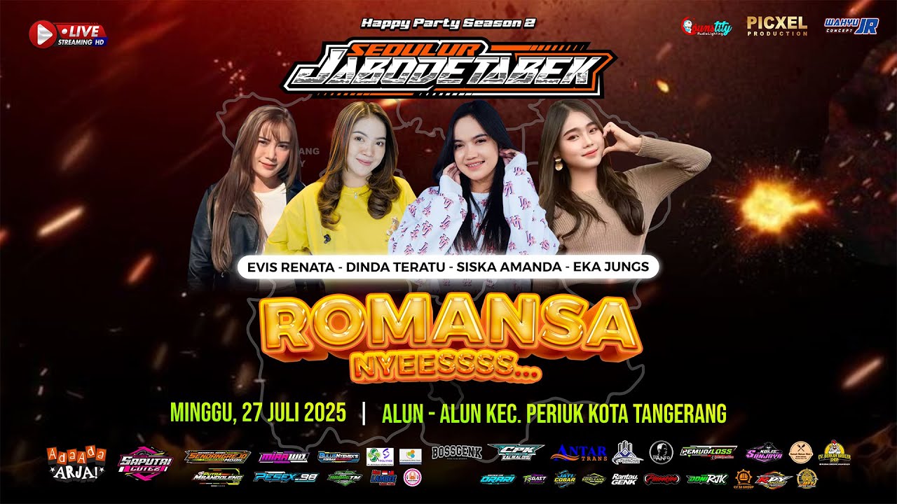 🔴LIVE ROMANSA  - HAPPY PARTY SEASON 2 SEDULUR JABODETABEK - ALUN ALUN KEC. PRIUK KOTA TANGERANG