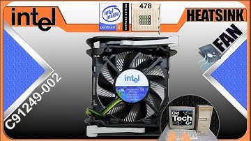 INTEL C91249-002 Socket 478 Desktop CPU Cooling Fan Heatsink 3Pin Copper Core