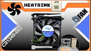 π₯ΆβοΈ INTEL C91249-002 Socket 478 Desktop CPU Cooling Fan Heatsink 3Pin Copper Core
