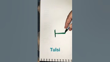 How to write Tulsi in cursive#calligraphy for beginners#calligraphy#Public demand