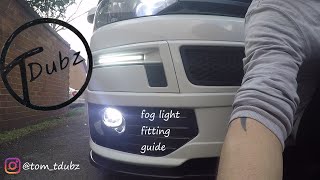 VW T5 fog light fitting guide #travelinlite