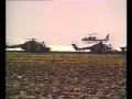 Army helicopters landing at  Crail.