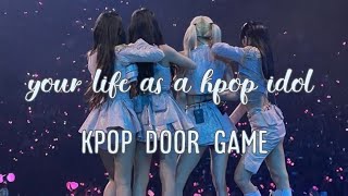 KPOP DOOR GAME | idol version with storyline |
