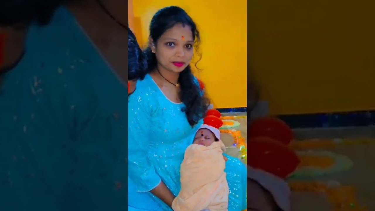 Advika's welcome Ceremony - अद्विका चे घरी केलेले स्वागत.(Video No.1) 👶🏻❤️🎉