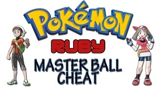 Pokemon Ruby - Master Ball Cheat | GameShark Codes