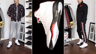 what to wear with jordan 5 fire red