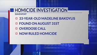 Davenport police investigating August death as homicide