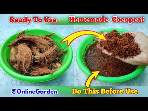 Coco Peat Making At Home # Don't Use Home Made Coco Peat For Seeds Germination Just After Making It.