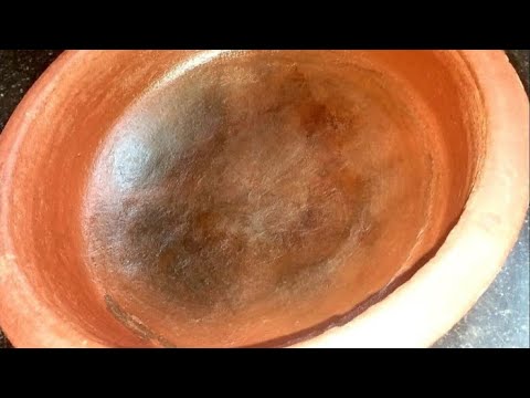 How to season a new chatti or clay pot/New method of seasoning a new clay pot