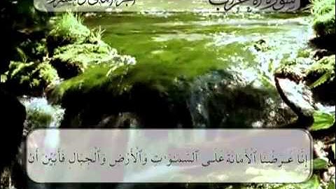 القارئ المغربي معاذ الخلطي سورة الأحزاب برواية ورش.flv
