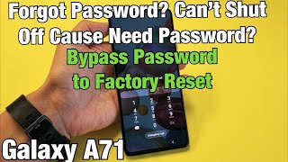 Galaxy A71: Forgot Password but Cannot Turn Off to Factory Reset? Bypass Password! screenshot 4