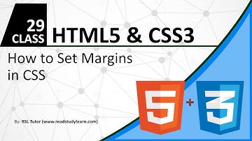 CSS Margin Property - Cascading Style Sheets - Part 29 - RSL Tutor - Urdu and Hindi