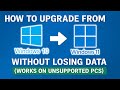HOW TO UPGRADE WINDOWS 10 TO WINDOWS 11 25H2 WITHOUT LOSING DATA (Works on Unsupported PCs)