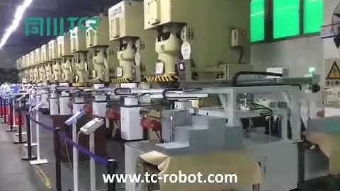 C Frame Stamping Press Automation with 5kg Robotics 003 | TCR-Robotics Thailand