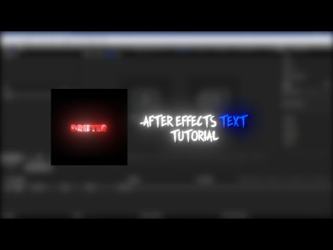 How To Make Texture Flux Text Effect in After Effects 🌷 - Drifteraep - Tutorial