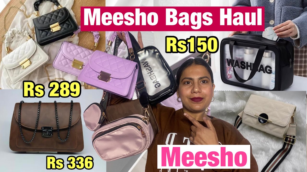 Meesho Trendy Bags Haul Starting at ₹ 150/ Affordable Bags Under