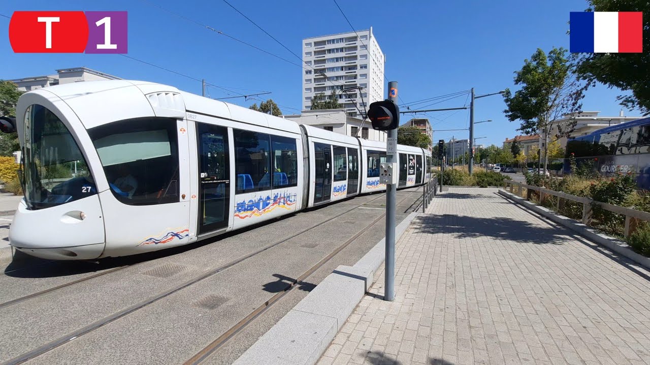 Tramway Ligne T1 à Lyon en France