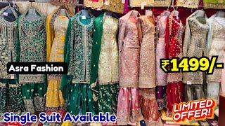 4 Dress AT ₹999 Pakistani Designer Suits Single Available Bridal Collection Wholesale Asra Fashion