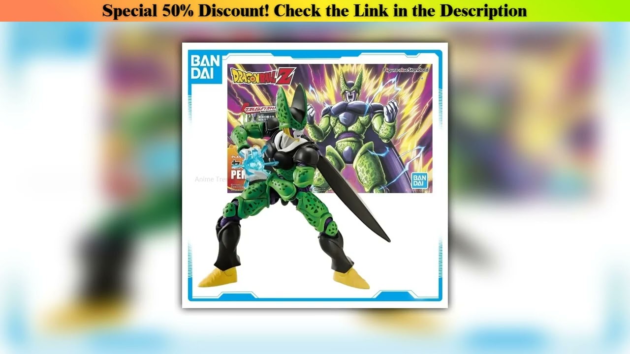 Get In Stock Bandai Original  Dragon Ball Z SHF Model Kit Perfect Cell Anime Action Figure Toys Hoi