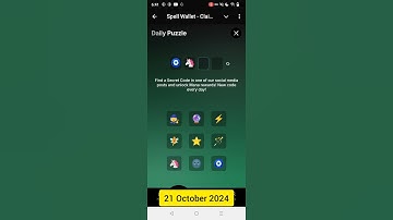 Spell Wallet Daily Puzzle Today Combo 20-21 October 2024
