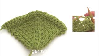 How to bind off / cast off a pointed edge
